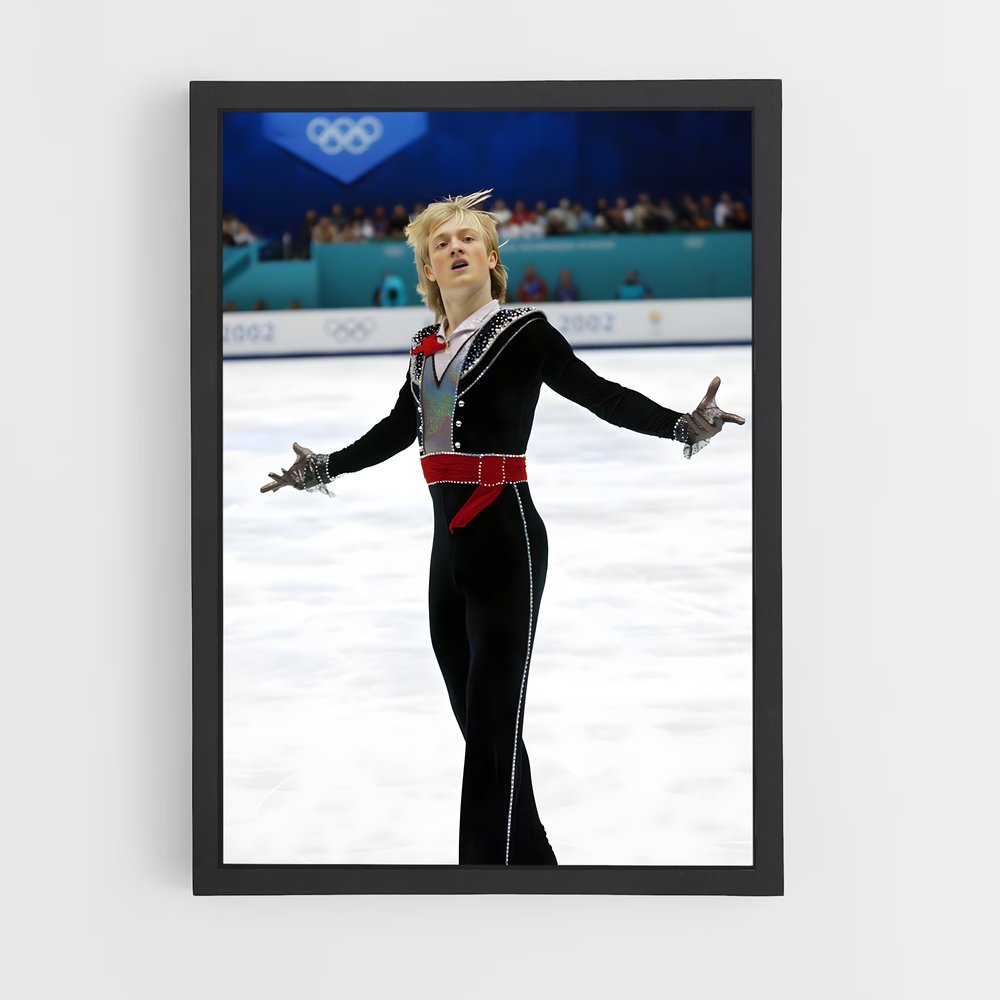 Poster Evgeni plushenko aisance – affiche Patinage artistique (vue 2)